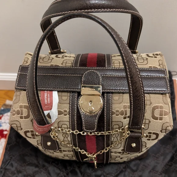 Gucci Boston Treasure Bag in Horsebit Canvas - Picture 3 of 16